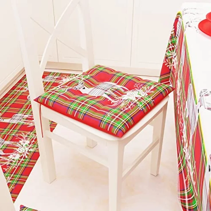 PETTI Artigiani Italiani - Tischdecke, Tischdecke, schmutzabweisend, Weihnachten, Tischdecke, Küche, Weihnachten, Muster: Rentiergrau, X12-Sitzer (140x240 cm), 100% Made in Italy – Bild 5