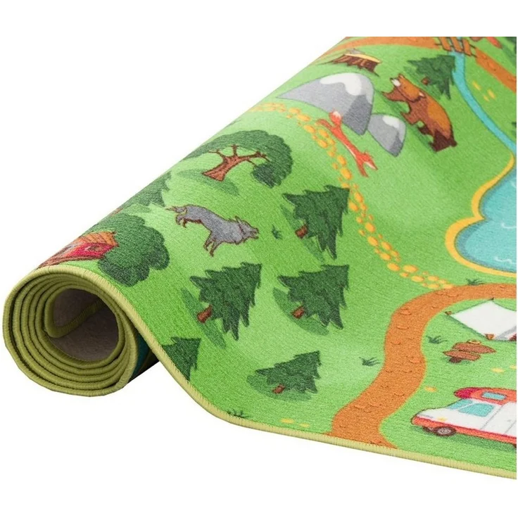 Snapstyle Kinderteppich Kinder Spiel Teppich Campingplatz, Rechteckig, Höhe: 5 mm – Bild 4