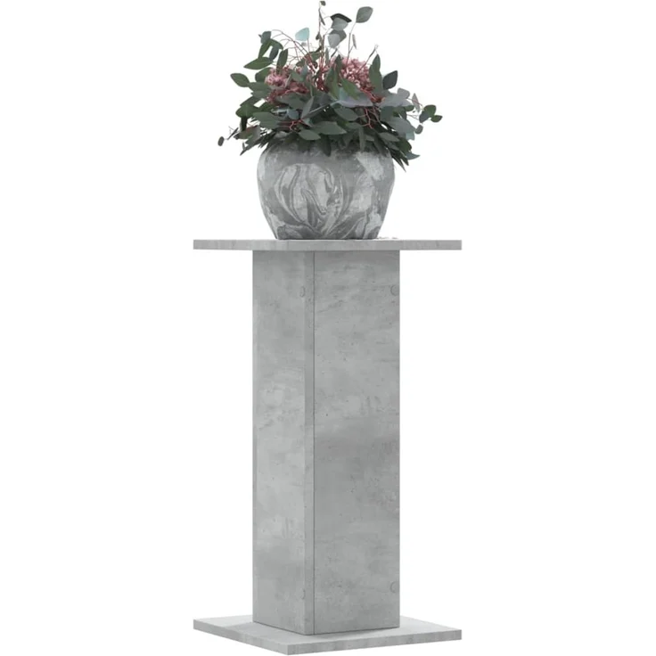 vidaXL Pflanzenständer 2 Stk. Betongrau 30x30x60 cm Holzwerkstoff 3307858 – Bild 1