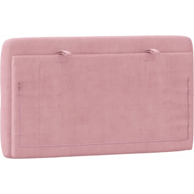 vidaXL Kopfteil-Kissen Rosa 80 cm Samt 374707 – Bild 7