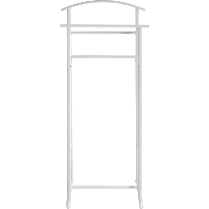 Herrendiener >55303< in weiß, Stahlrohr - 48x107x36cm (BxHxT) – Bild 3