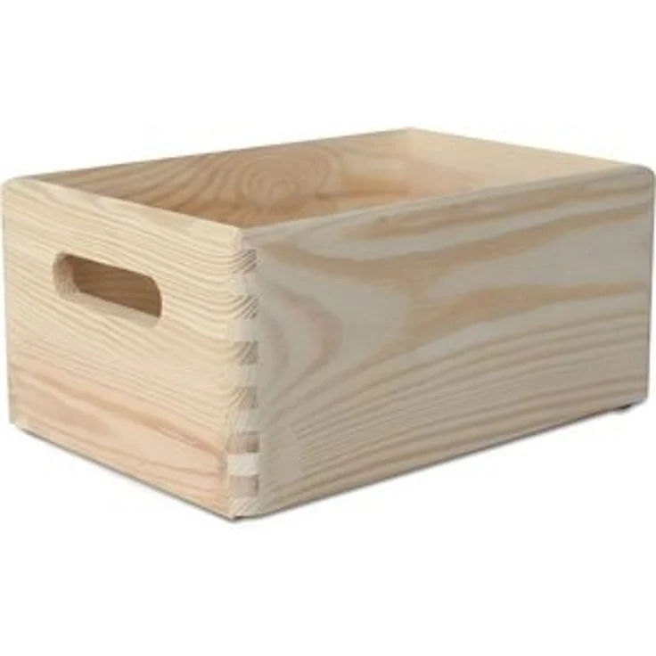 Creative Deco Holzkiste Obstkiste Korb 30x20x13cm (1cm) mit Griffen ohne Deckel, mit Griffen, ohne Deckel – Bild 6