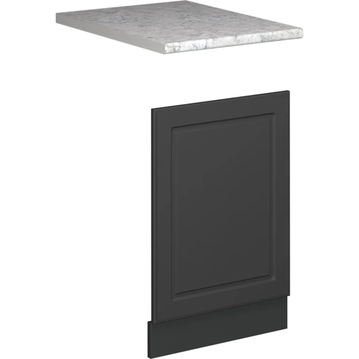 Frontblende Fame-Line Anthrazit-Gold Landhaus/Anthrazit 45 cm, AP Marmor Vicco – Bild 1