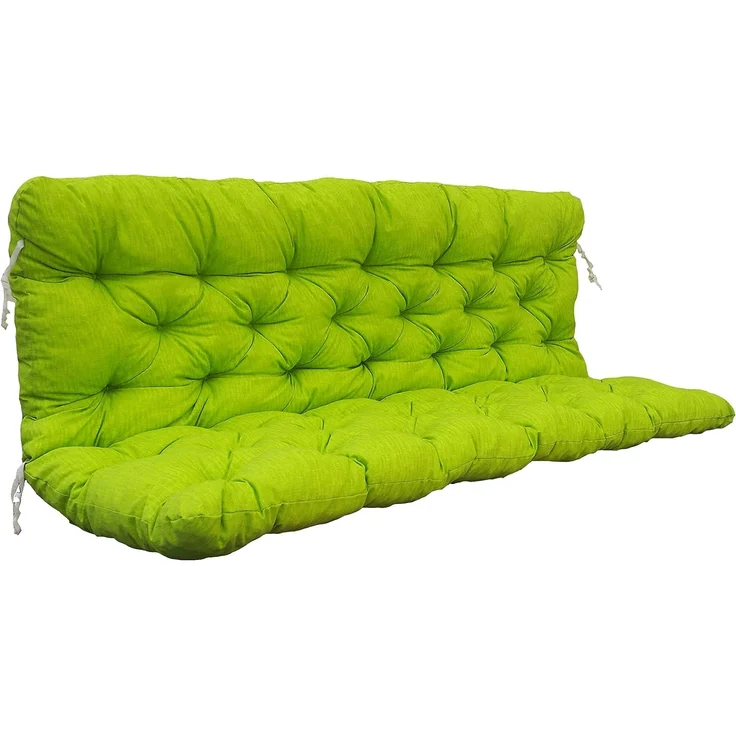 Chicreat Bankkissen mit Rückenteil 150 x 98 x 8 cm, Grün/Gelb – Bild 1