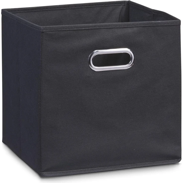 Aufbewahrungsbox mit Griff, Vlies - Schwarz – Bild 1