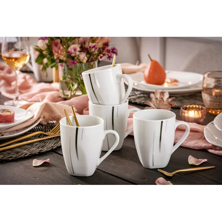 SÄNGER Kaffeebecher Set Bilgola Black Lines 6 teilig – Bild 6