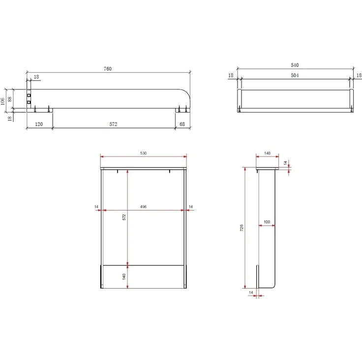 EVA Artikel-Set 4-tlg. best aus, Kommode mit Wickelaufsatz, Babybett 60x120 cm, Kleiderschrank 2-trg. – Bild 7