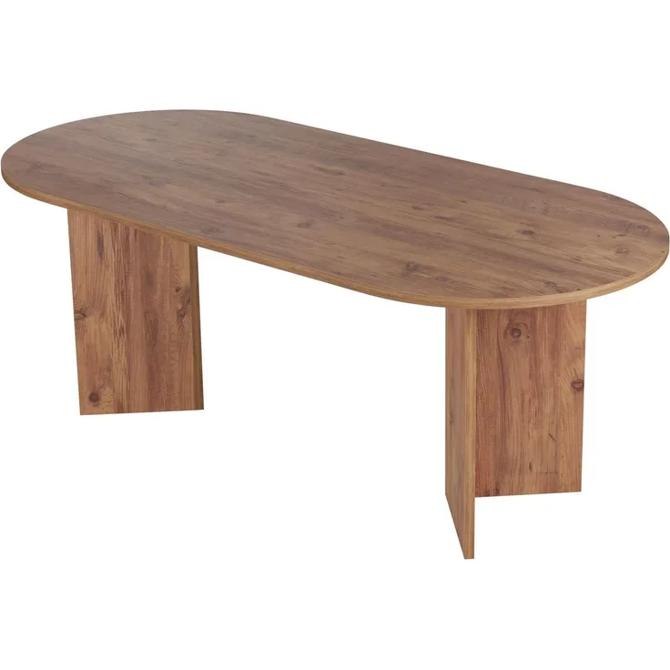 Elegant Atlantic Pine Dining Table, 200 x 90 x 75 cm | 100% Melamine Coated Particle Board, 25 mm Thick | Perfect for Modern Dining Spaces