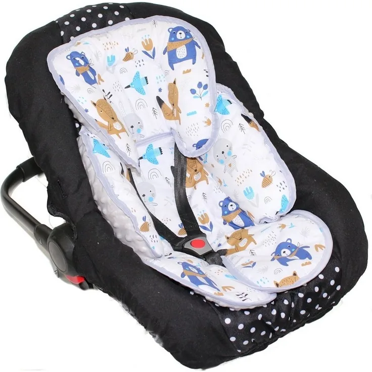 Primawela Sitzverkleinerer Sitzverkleinerer MINKY Einlage Baby Kind für Auto Babyschale Einsatz