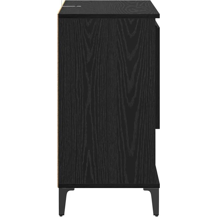 vidaXL Sideboards 2 pcs Schwarz Eichen-Optik 60 x 35 x 70 cm 3415601 – Bild 7