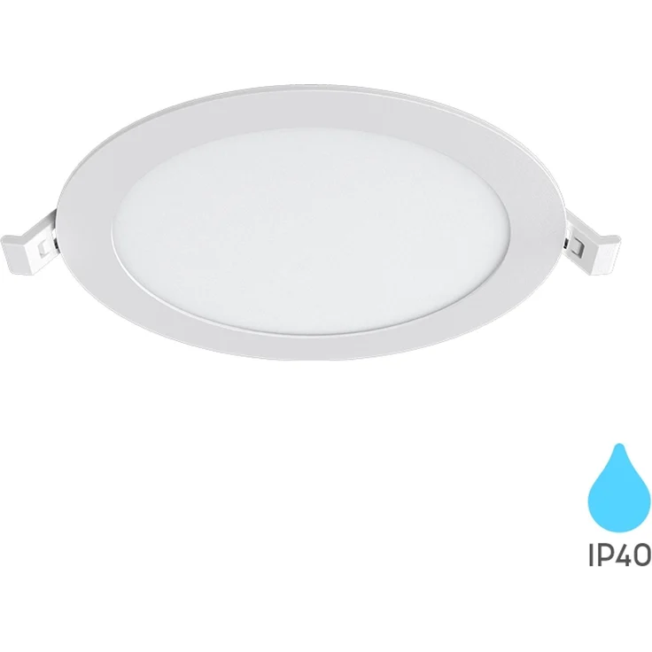 15W LED Panel Einbaustrahler Deckenspot Ultraflach Einbauleuchte Einbauspot 230V IP40 3000K Warmweiß – Bild 1