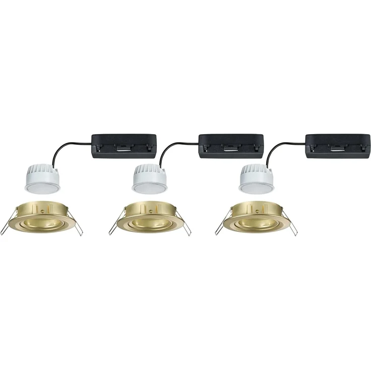 Paulmann 92436 LED Einbauleuchte Nova Coin 3er-Set Zigbee RGBW Gold matt – Bild 8