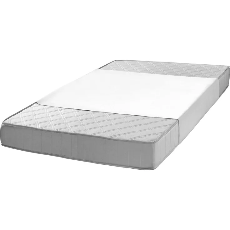 SETEX Wasserdichter Molton Matratzenschutz, Querauflage, 90x150 cm, Matratzenschoner aus 100 % Baumwolle, Generation, Weiß