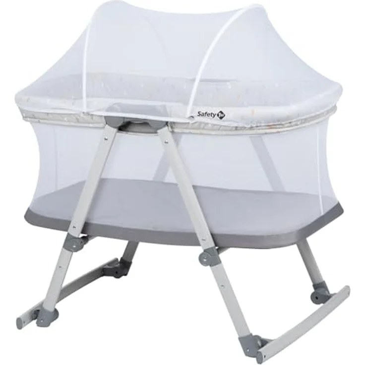Safety 1st Babybett Morning Star, zusammen-klappbare Babywiege inkl. Reisetasche, geeignet ab der Geburt bis ca. 9 Monate, Warm Grey – Bild 7