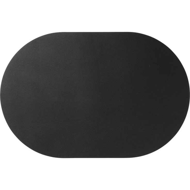 ASA Selection Tischset Oval, Black Leather Optic – Bild 1