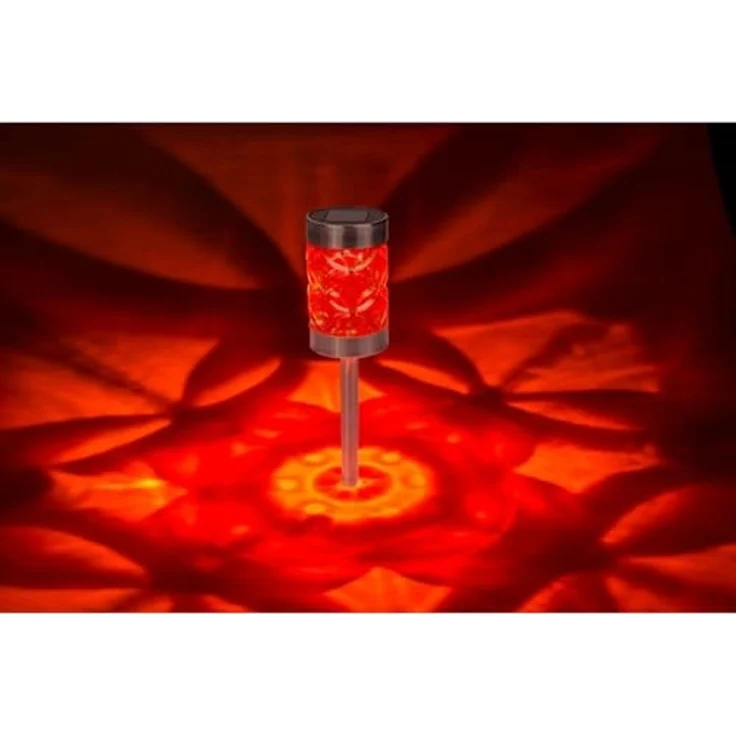 HAC24 LED Solarleuchte Garten Solar Lampen Solarlampen Terrasse, LED fest integriert, Warmweiß, Mystic Star mit Erdspieß – Bild 5