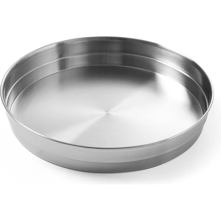 HENDI Bierglasträger, Serviertablett, Gastro Tablett, Biertablett, Geschirrspülmaschinengeeignet, ø315x(H)45mm, Edelstahl