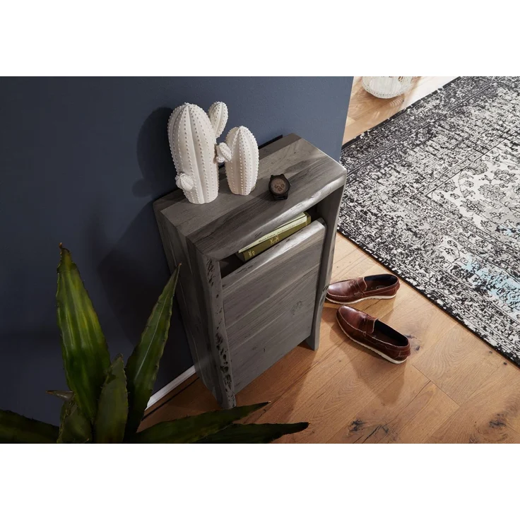 Unterschrank Akazie 40x20x80 grau lackiert PURE ACACIA #604 – Bild 2
