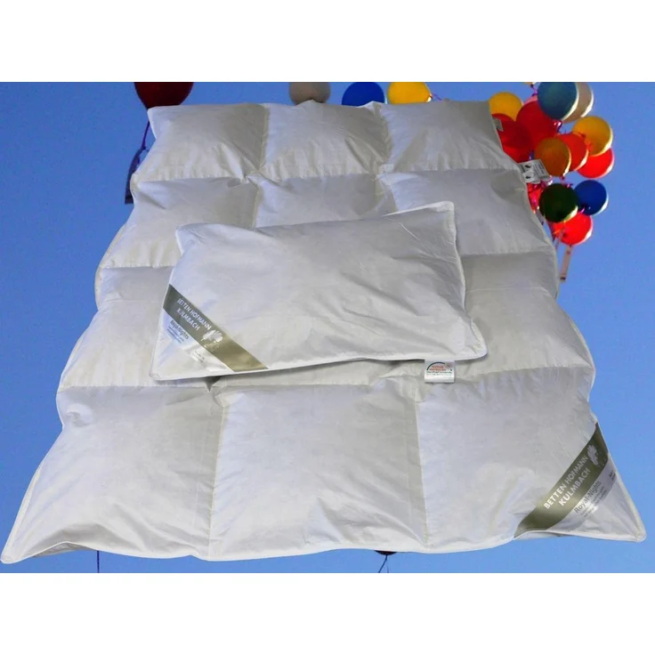 Ganzjahres Set Kinder Baby Daunenbett 100x135 cm Daunendecke + Kissen 40x60 100% Daunen – Bild 3