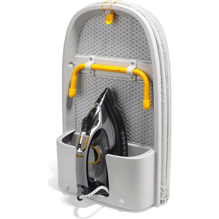 Joseph Joseph Pocket Max Tischbügelbrett, 110cm Bügelfläche, Faltbares Mini-Bügelbrett mit Aufhängehaken – Bild 1