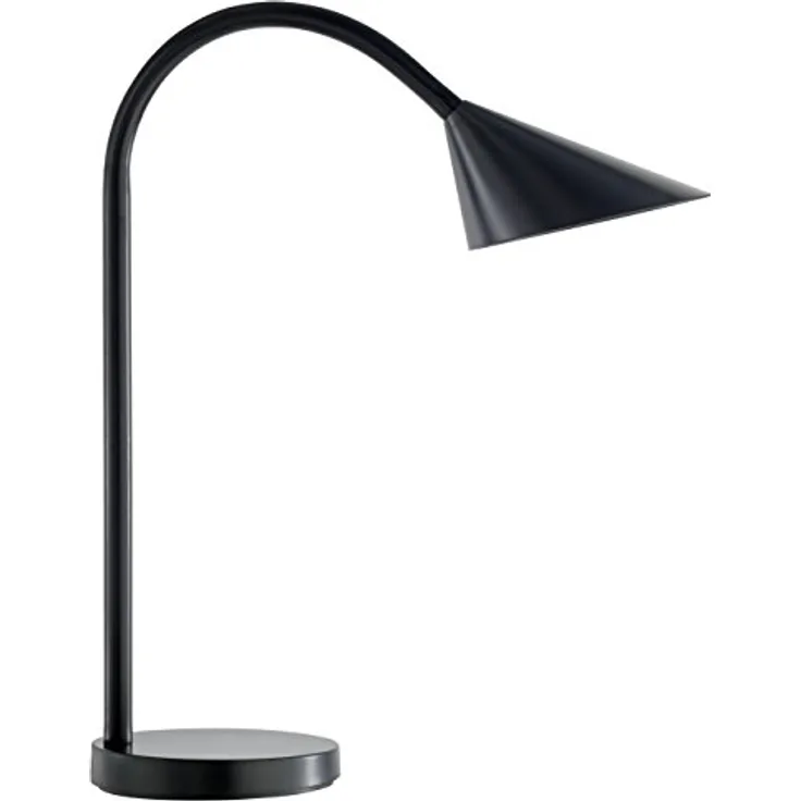 Unilux SOL LED-Schreibtischlampe schwarz, 5,5 W, warmweißes Licht, 625 lm, energieeffizient