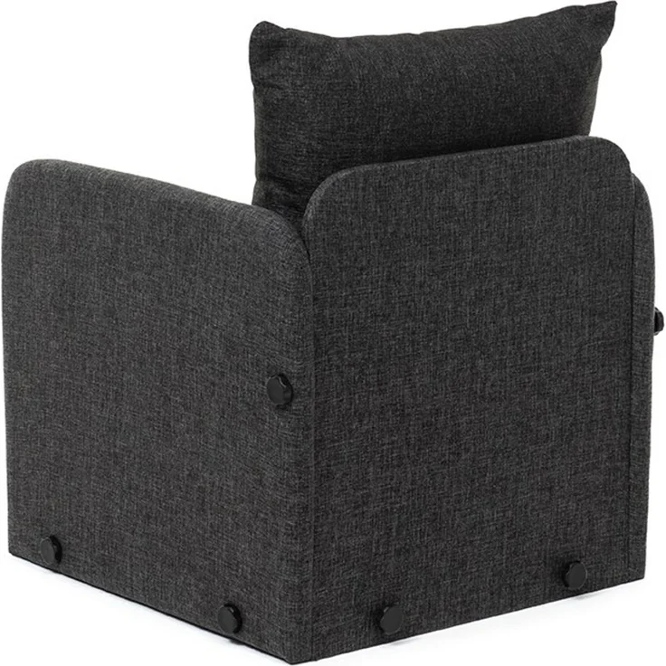 Hanah Home 'Saga Single - Dark Grey' 1-Sitzer-Schlafsofa, Dunkelgrau, 68 x 70 x 66 cm – Bild 8