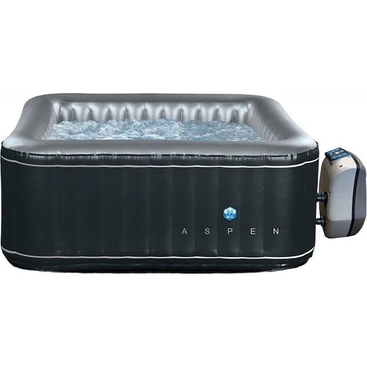 NetSpa Aspen aufblasbarer Whirlpool für 4 Personen 168 x 168 x 70 cm Outdoor Whirlpool