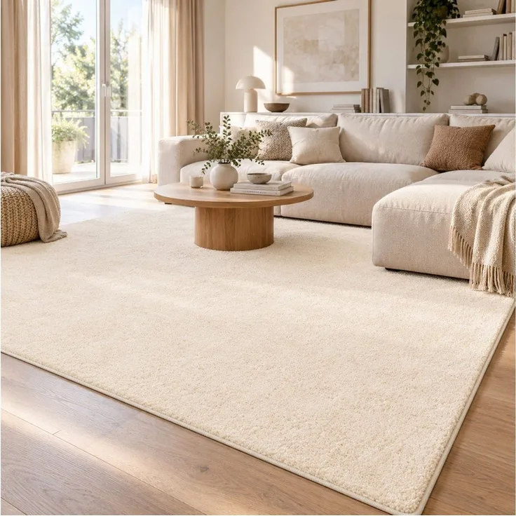 Snapstyle Veloursteppich Hochflor Velours Teppich Mona, Rechteckig, Höhe: 16 mm
