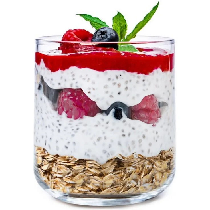 KONZEPT Dessertschale Dessertgläser Set aus Glas, große Gläser für Nachtisch, (6-tlg), glas, 220 ml – Bild 4