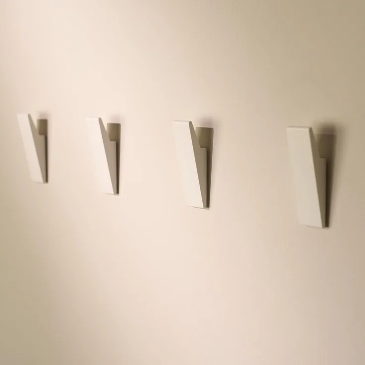 Designfabrik Hamburg Handtuchhaken DFHH KH, (4x Wandhaken), rostfrei, pulverbeschichtet, eloxiert, sandgestrahlt