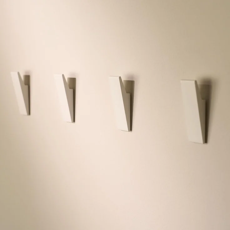 Designfabrik Hamburg Handtuchhaken DFHH KH, (4x Wandhaken), rostfrei, pulverbeschichtet, eloxiert, sandgestrahlt