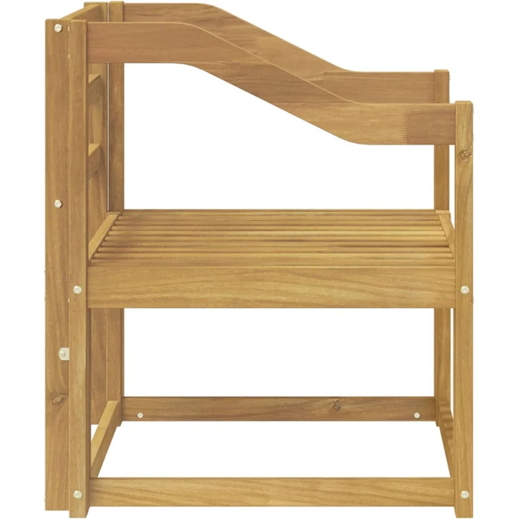 vidaXL Outdoor-Sofagarnitur Massivholz Akazie Weiß 3438988 – Bild 4