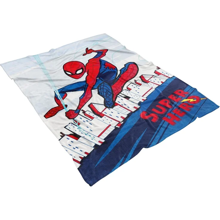 Kinderdecke Spider Man Decke Super Hero 130x170 cm Kuscheldecke Fleecedecke Spidy, BERONAGE, passend zur Bettwäsche, ideal für Sofa, Couch, Kinder-Bett, Auto – Bild 4