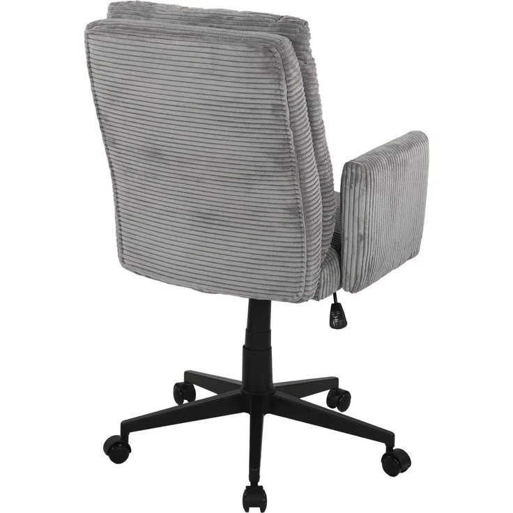 Bürostuhl >Charly< Taschenfederkern, in grau, Kordstoff - 64x96x64cm (BxHxT) – Bild 6