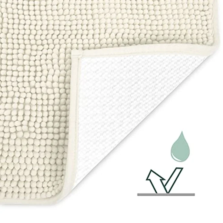 Beautissu Badematte BeauMare WR rutschfest 70x100 cm Natur – Bild 5