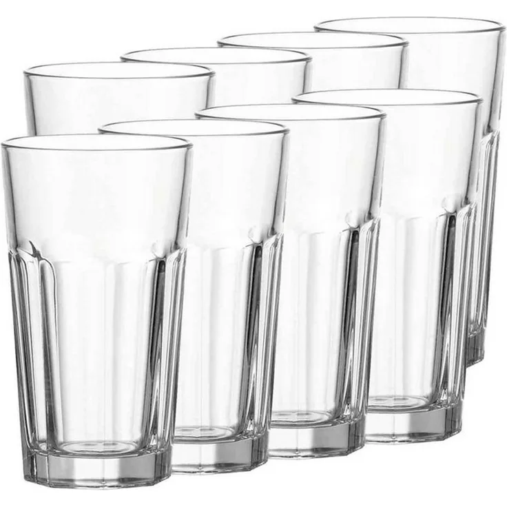 LEONARDO Longdrinkglas Rock Longdrinkgläser 540 ml 8er Set, Glas
