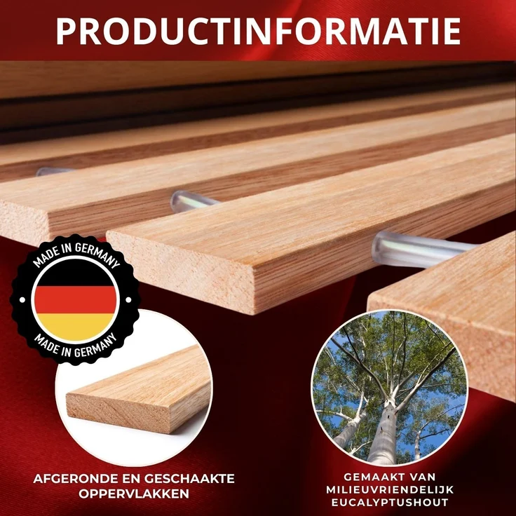 Coemo Rollrost DELUXE 100 x 200 cm Rolllattenrost 22 massive Leisten – Bild 9