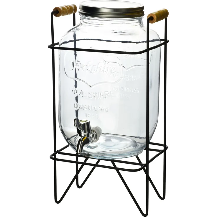 Getränkespender Glas Allesken Modern Kitchen 11x17x26 transparent 1Stk – Bild 1