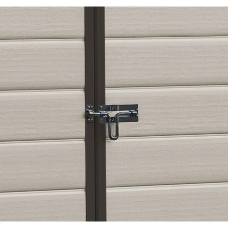 Dmora Gartenhaus Cranbrook, Gartenhütte, Gartenhaus, Werkzeugschuppen, 185x152 h226 cm, Beige – Bild 10