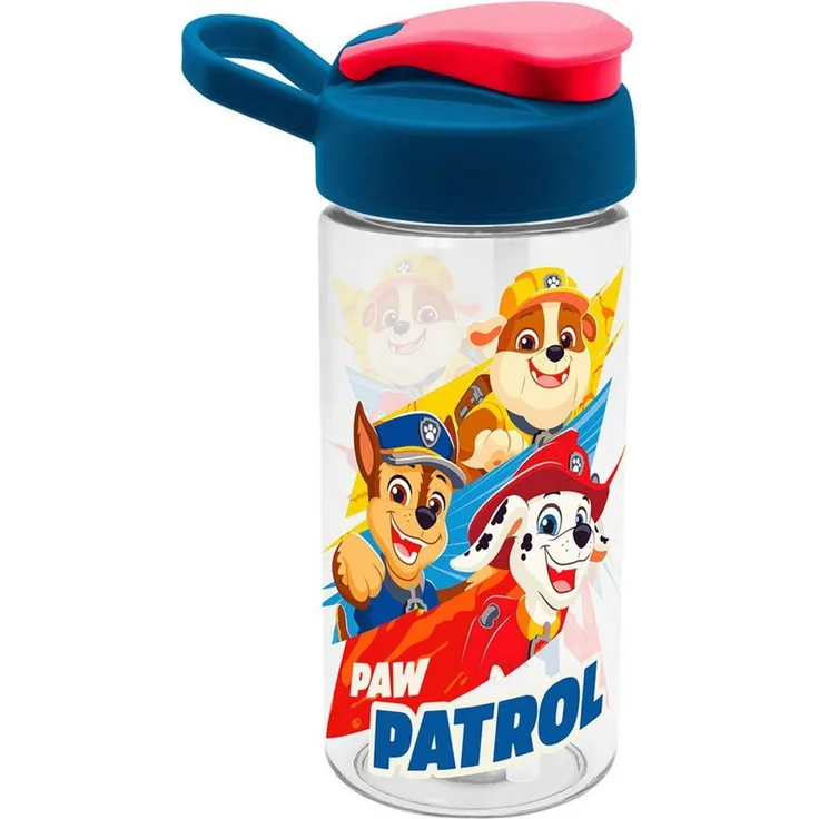 Geda Labels GmbH Trinkflasche Paw Patrol Rescue Heroes, Blau, 480ml, Trinköffnung mit Verschlusskappe