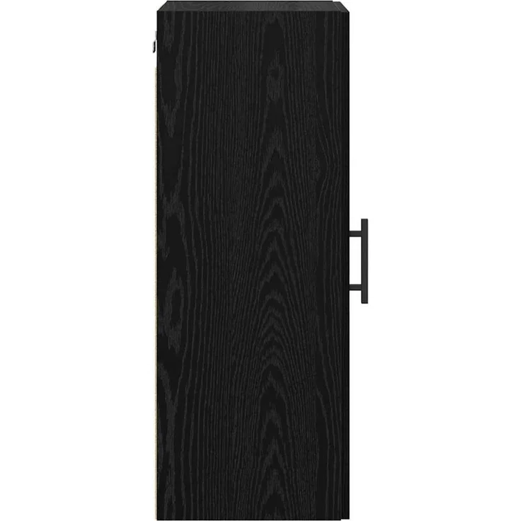vidaXL Wandschrank Schwarz Eichen-Optik 34,5 x 34 x 90 cm 882615 – Bild 7