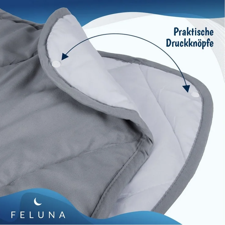 Wohndecke Feluna Wohndecke – 4-Jahreszeiten Steppdecke zweiteilig, Duo Bettdecke, Feluna, Zweiteilige Steppdecke mit Druckknöpfe, Winter- & Sommerdecke – Bild 2