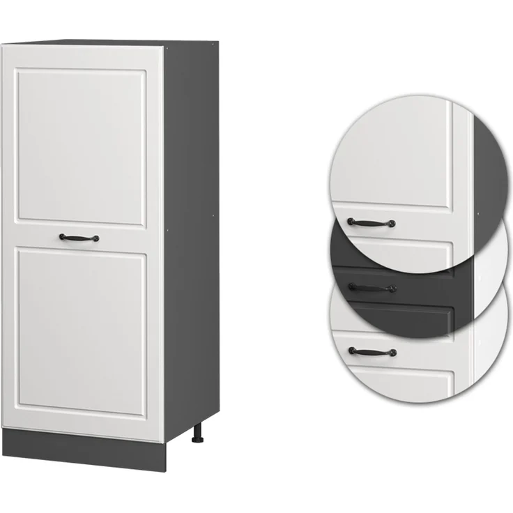 Vorratsschrank R-Line Weiß Landhaus 60 cm Vicco – Bild 6