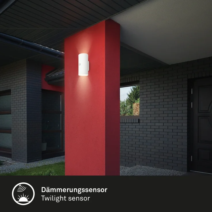 Briloner LED Akku-Außenwandleuchte Lima 6W weiß Bewegungssensor warmweiß – Bild 2
