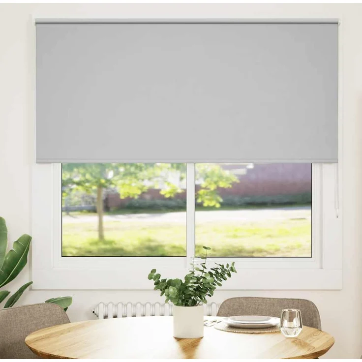 vidaXL Verdunkelungsrollo Hellgrau 155x175cm Stoffbreite 151,6cm 4011425 – Bild 1