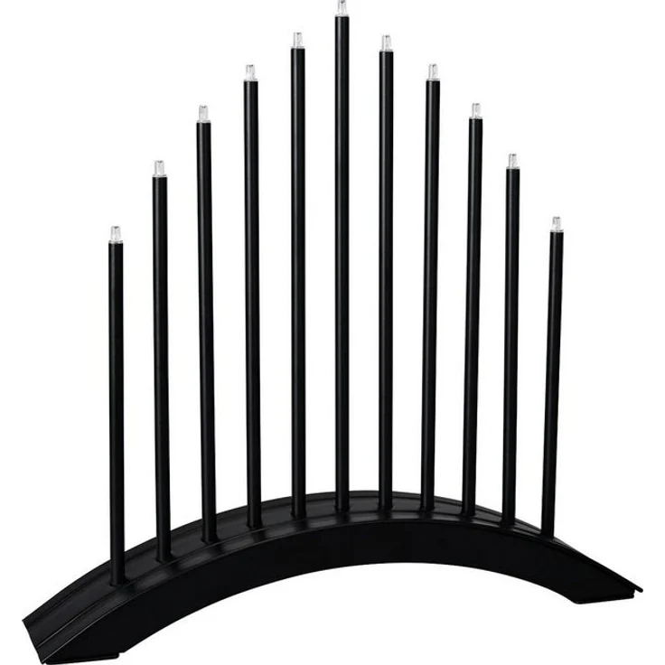 MeLiTec Fensterleuchter SL30-2, LED, Lichterbogen, Schwibbogen, Advent, Weihnachtsleuchter, Stimmungsleuchte, Brücke, Schwarz, Stecker, XMAS – Bild 3