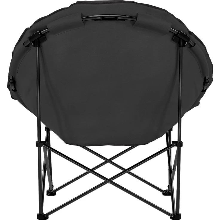 STEELSØN 'Hoggar' Moonchair faltbar, gepolsterter Campingstuhl schwarz, bis 150 kg, mit Kopfkissen und Tragetasche – Bild 13