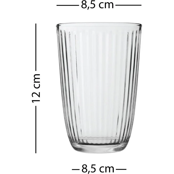 Hermia Concept 'Splendid 395 - Fume' Gläser-Set (4-teilig), Rauchgrau, 8,5 x 8,5 x 12 cm, 395 ml – Bild 4