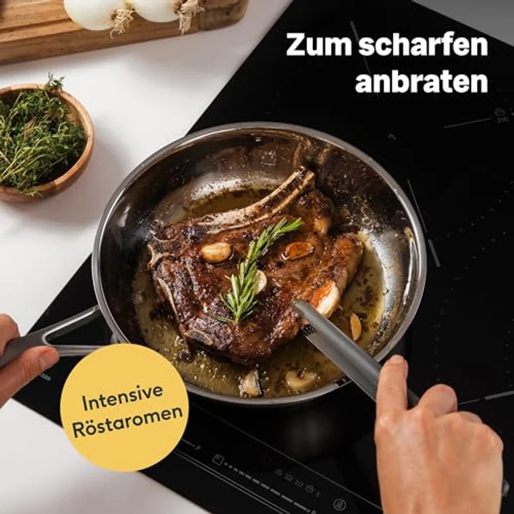 SILBERTHAL Bratpfanne Unbeschichtet 28cm ohne Deckel – Bild 3