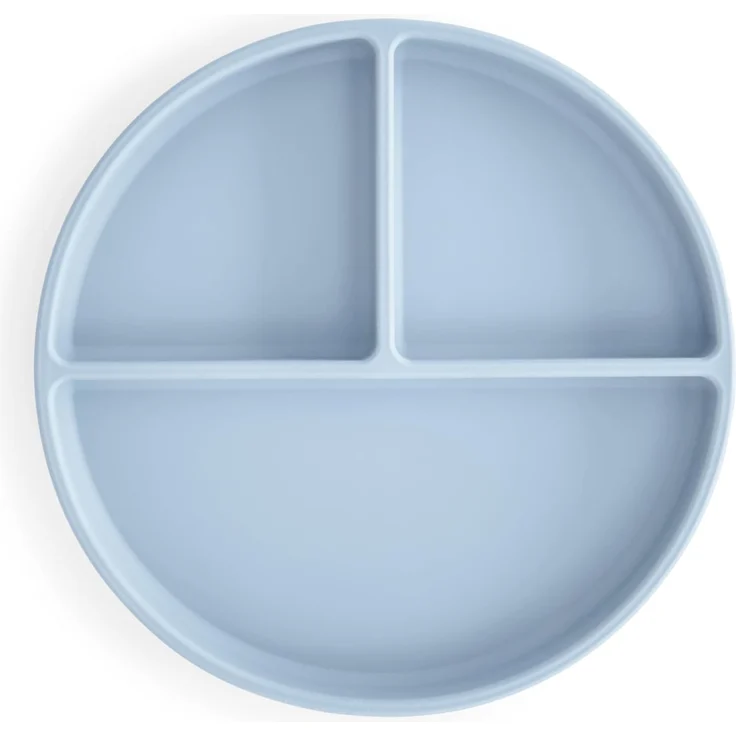 Mushie Teller Kinderteller Powder Blue – Bild 1